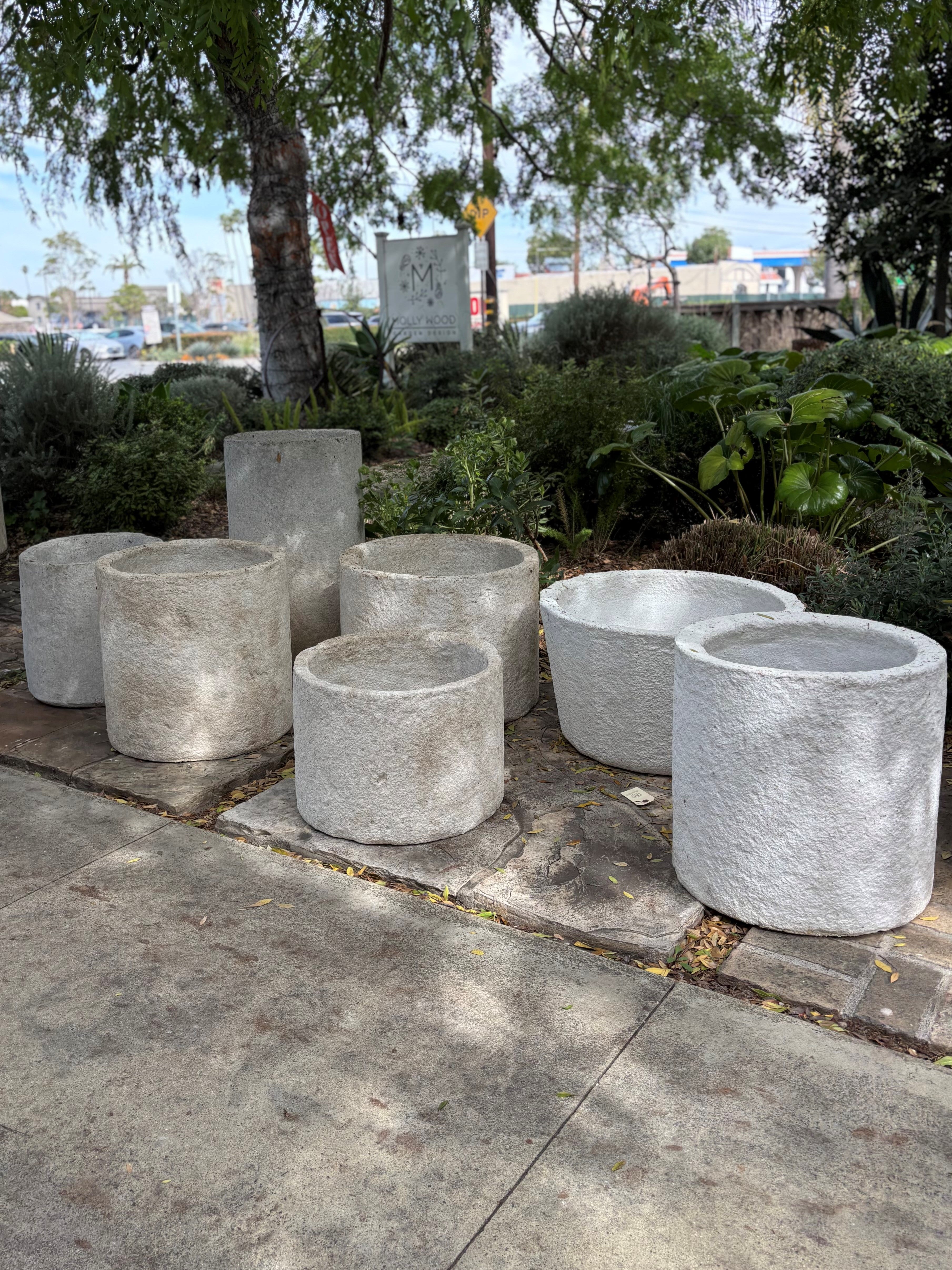 concrete pots for plants large Aged Stone Planters – Molly Wood Garden Design